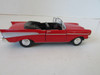 Welly 42357 Diecast Red 1957 Chevy Belair Convertible H5