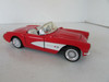 DIECAST SS7708 CHEVROLET 1957 CORVETTE RED CONVERTIBLE  1/24 SCALE   LotD