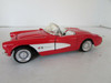 DIECAST SS7708 CHEVROLET 1957 CORVETTE RED CONVERTIBLE  1/24 SCALE   LotD