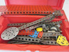 VTG 1970'S GILBERT ERECTOR SET WITH RED CARRY CASE ASST PARTS  USED  L2