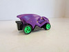 HOT WHEELS 1985 DIECAST SPEED DEMONS PURPLE CAR GREEN SPOKES  1/64TH  H2