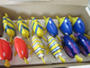 CASE OF 12 WINDUP NOVELTY TOYS TROPICAL FISH SWIMMING ACTION COUNTERTOP DISPLAY