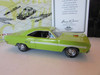 Matchbox Diecast YMC07M 1970 Plymouth GTX Green Muscle Car 1/43 COA LotD