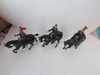 Vtg Britains Ltd 3 Lead Soldiers Horseback Long Cloke no Swords  England  H7