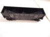 LIONEL POST-WAR TRAINS- LATE SHORT BLACK LEHIGH VALLEY HOPPER- 027- LN -