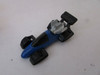 MATTEL HOT WHEELS DIECAST CAR 1993 BLUE RACE CAR BLACK CHROME ACCENTS H2