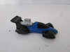 MATTEL HOT WHEELS DIECAST CAR 1993 BLUE RACE CAR BLACK CHROME ACCENTS H2