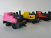 SET OF 4 TOY TRAINS DIECAST PLASTIC STEAM TANK 080 LOCOS & PULL BACK 2.25" L9
