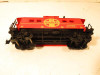 HO TRAINS  SANTA FE CABOOSE W/YELLOW CIRCLE- ONE COUPLER - EXC.- S27