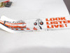 VINTAGE  LOOK - LISTEN - LIVE! BUMPER STICKER- GOOD- M40