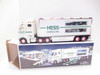 HESS 2003 TOY TRUCK AND RACERS YELLOWING CAB DOES NOT LIGHT UP   S2