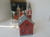 HOLIDAY EXPRESSIONS VILLAGE BUILDING BRICK CHURCH DICKENS LIGHTED 9"H 1991 LotD