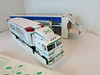HESS 1997 TOY TRUCK AND RACER WHITE LIGHTS UP WITH BOX & RACER CAR LotD