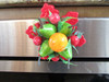 LOT CASE OF 36 KITCHEN FRIG MAGNETS BRIGHTLY COLORED FRUIT 4" NEW IN PKGS