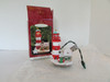 HALLMARK ORNAMENT MAGIC LIGHTHOUSE GREETINGS FLASHING LIGHT 1997 BOXED MIB LotD