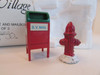 Dept 56 51322 Fire Hydrant and Mailbox Diecast Snow Village 2 pcs  L131