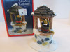 Velvet Touch Christmas Collectible Wishing Well Porcelain Sculpture 4"