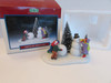 Lemax 63175 Porcelain Frosty Fun Building a Snowman Accessory Kids Trees