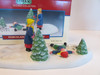 Lemax 73221 Porcelain Snow Angels Children playing in Snow Accessory Trees