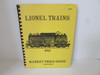 LIONEL TRAINS 1982 MARKET PRICE GUIDE PRE WAR EDITION SPIRAL BOUND  W4