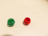LIONEL PART - POST-WAR RED & GREEN CAPS FOR ZW TRANSFORMER- NEW- H23