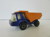 MATCHBOX DIECAST DUMP TRUCK NO. 23 ATLAS BLUE ORANGE  LESNEY 1975 ENGLAND H2