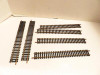 LIONEL HO ORIGINAL POST-WAR 9" BRASS STRAIGHT TRACK- 6 SECTIONS- EXC.-M11