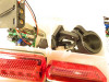 HO TRAINS BIN OF ASSORTED LIGHTED SIGNS & PARTS- GREAT MIX - B2R