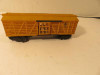 LIONEL TRAINS POST-WAR 6656 YELLOW STOCK CAR  - FAIR - 027 - B2R