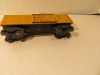 LIONEL TRAINS POST-WAR 6656 YELLOW STOCK CAR  - FAIR - 027 - B2R