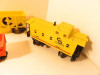 LIONEL TRAINS MPC 0/027 - FOUR FREIGHT CARS - CAB./GOND./FLAT/HPR- EXC- HB9