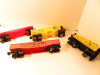 LIONEL TRAINS MPC 0/027 - FOUR FREIGHT CARS - CAB./GOND./FLAT/HPR- EXC- HB9