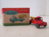 Vintage Miniature Hand Painted Antimony Red Wrecker Truck 2" Japan with Box H4