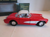 Superior SS5709W 1957 Corvette Diecast Car 1/24 Red White  Lot-E