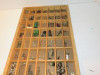 LIONEL PARTS - WOODEN FLAT OF LIONEL AND OTHER POST-WAR TRAIN PARTS-