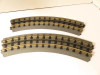 MTH TRAINS  REALTRAX 031 CURVE SECTION SOLID RAIL - 2 SECTIONS- LN - S31J