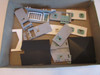 Vtg HO Scale Buildings Plasticville 2901-198 Split Level Ranch Incomplete Mix PR