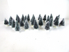Lemax Village 29 Trees Winter Pines Snow Tipped Scenery 2.5" w/bases PR