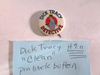 Original Dick Tracy Detective Pin Back Button 1-3/8" Detroit Mirror Clean H7n