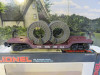 LIONEL TRAINS - 16318 LIONEL LINES DEPRESED FLAT W/REELS - 0/027- NEW- P1