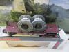 LIONEL TRAINS - 16318 LIONEL LINES DEPRESED FLAT W/REELS - 0/027- NEW- P1