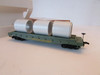 Tyco 342:250 Western Maryland Skid Flat Car w/Culvert Pipe Load HO  Boxed E2