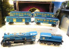 MTH TRAINS - BLUE COMET TINPLATE 1062-1 #263E STEAM LOCO & 4  CAR SET- W16