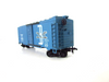 HO Tyco Boston & Maine Blue Boxcar #77711 Blue Sliding Doors  E4