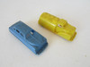 Vtg Renwal Vehicles Hard Plastic #143 Car Blue & #148 Yellow Oil Truck HO H7-e