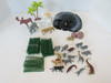 Lot of Safari Animals Wild Life Figures & Accessories Fencing Mountain L7