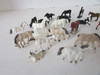 Assorted HO Figures Horses  25 pcs Free Standing  Brown White Black  L/N  H3