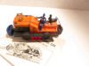LIONEL TRAINS  POST-WAR #50 MOTORIZED GANG CAR W/3 MEN- RUNS OK- M9