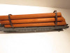AMERICAN FLYER POST-WAR  'S' GAUGE ORIGINAL CNW FLAT CAR W/LOGS- FAIR - W8