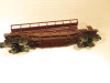 LIONEL - 16317 PENNSY BARREL RAMP CAR ONLY- 027- NO BARRELS- EXC. - S31T